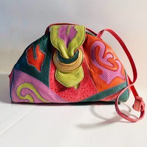 FABULOUS COLORFUL AND EXCITING 80'S PURSE BY SHARIF